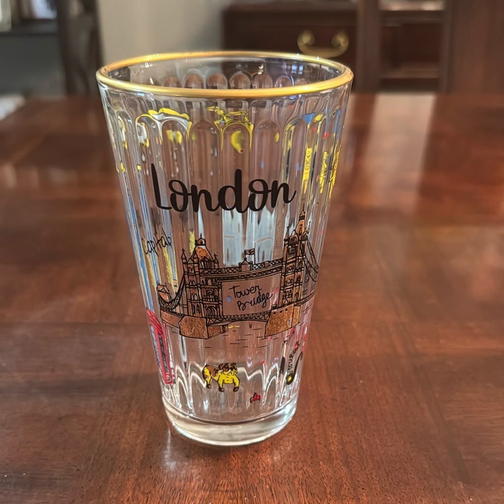 London City Souvenir Highball Glass New Bar Kitchen Drinking Glass